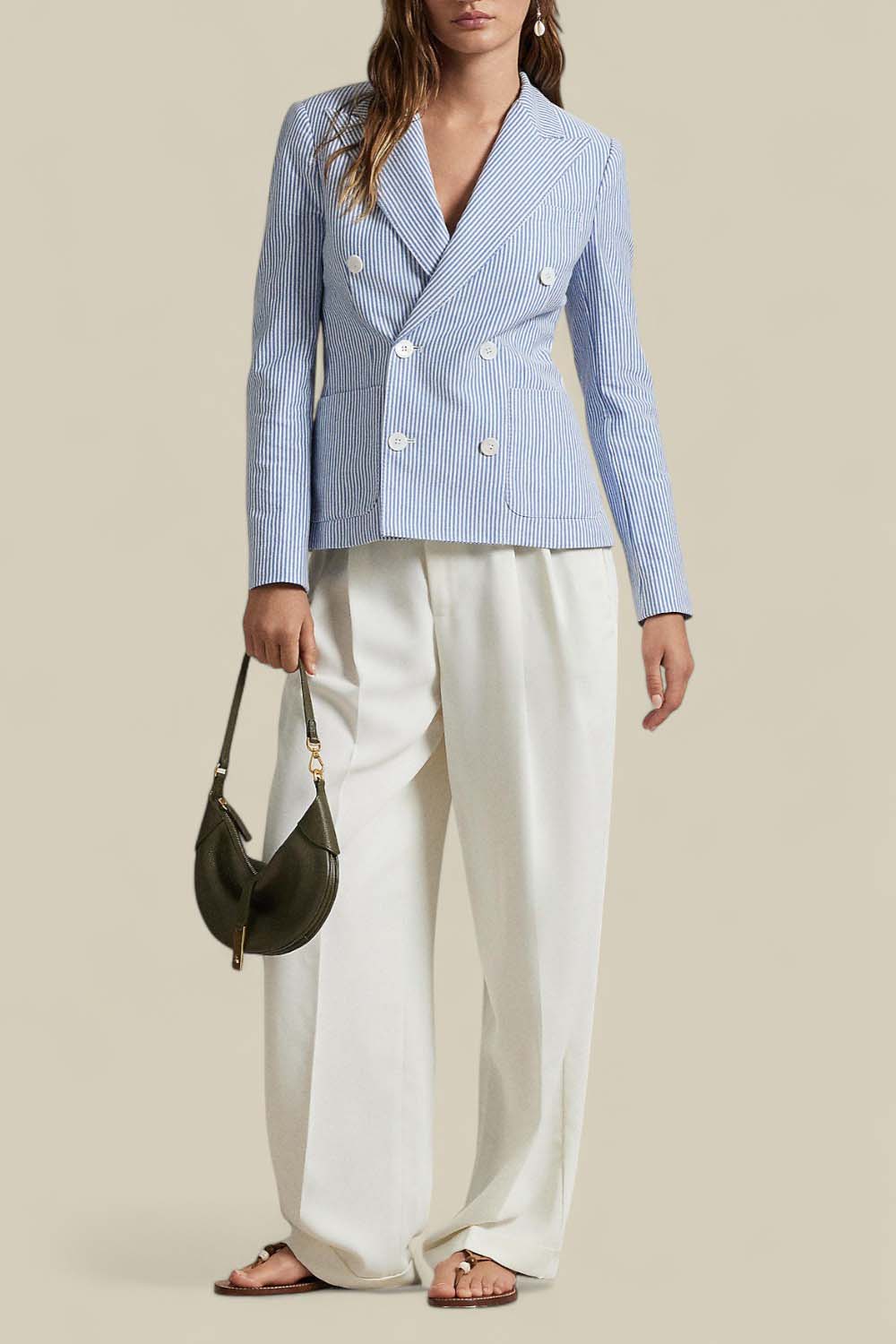 תמונת כל הלוק של ז'קט כותנה